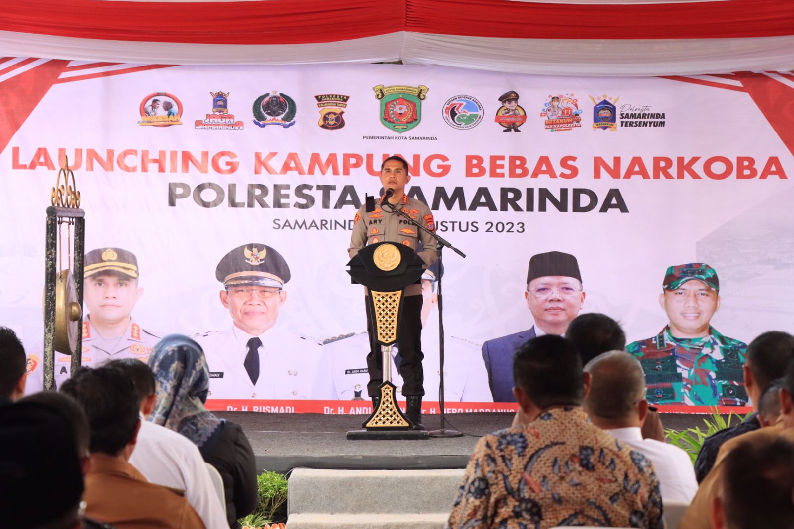 *Polresta Samarinda Resmikan Kampung Bebas Narkoba Di Kelurahan Sungai ...